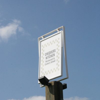 Chequers Kitchen Exterior Sign (cropped)