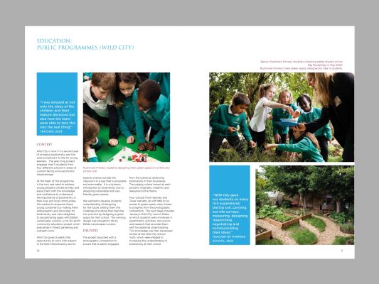 The Salters' Company annual review 2022-23 education spread