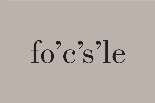 Nerd Nite talk on apostrophes: fo'c's'le