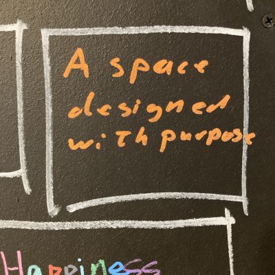 Answer to "What makes a great space?" - A space designed with purpose
