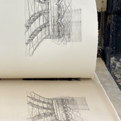 The print revealed on the press