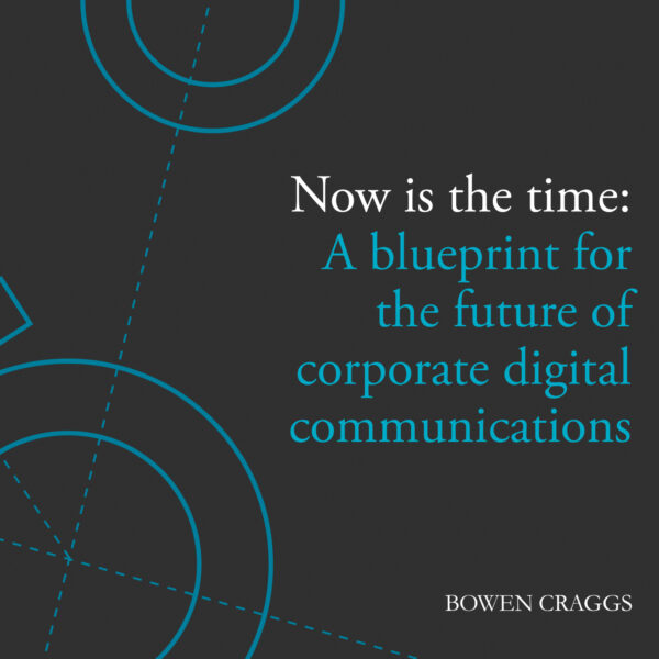 Detail of the cover of The Corporate Digital Communications Index Snapshot 2025