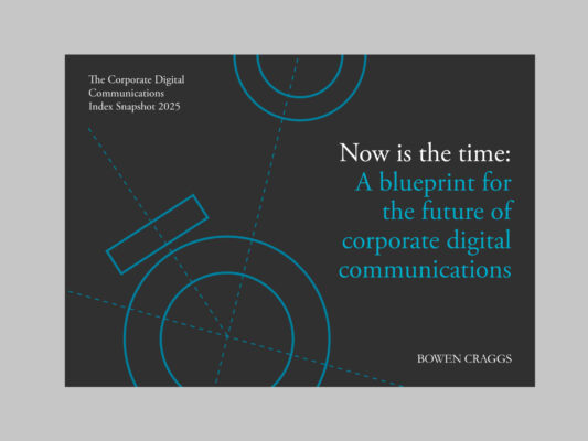 Cover of The Corporate Digital Communications Index Snapshot 2025