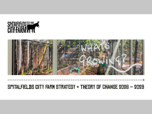 Cover, featuring a photo of the greenhouse with "What's growing?" written on the glass